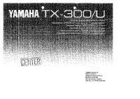 Yamaha TX-300 - Owners Manual 